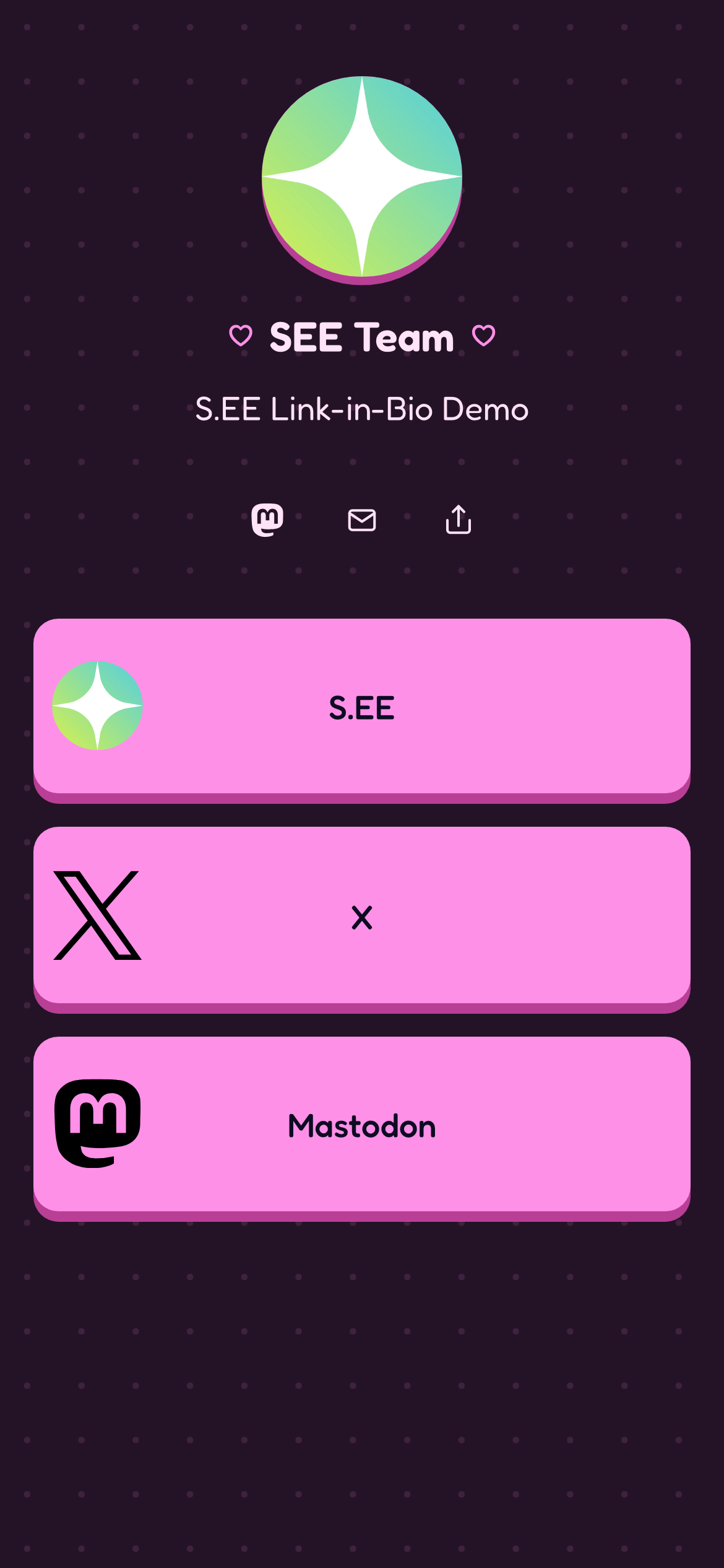 Candy Link in Bio theme