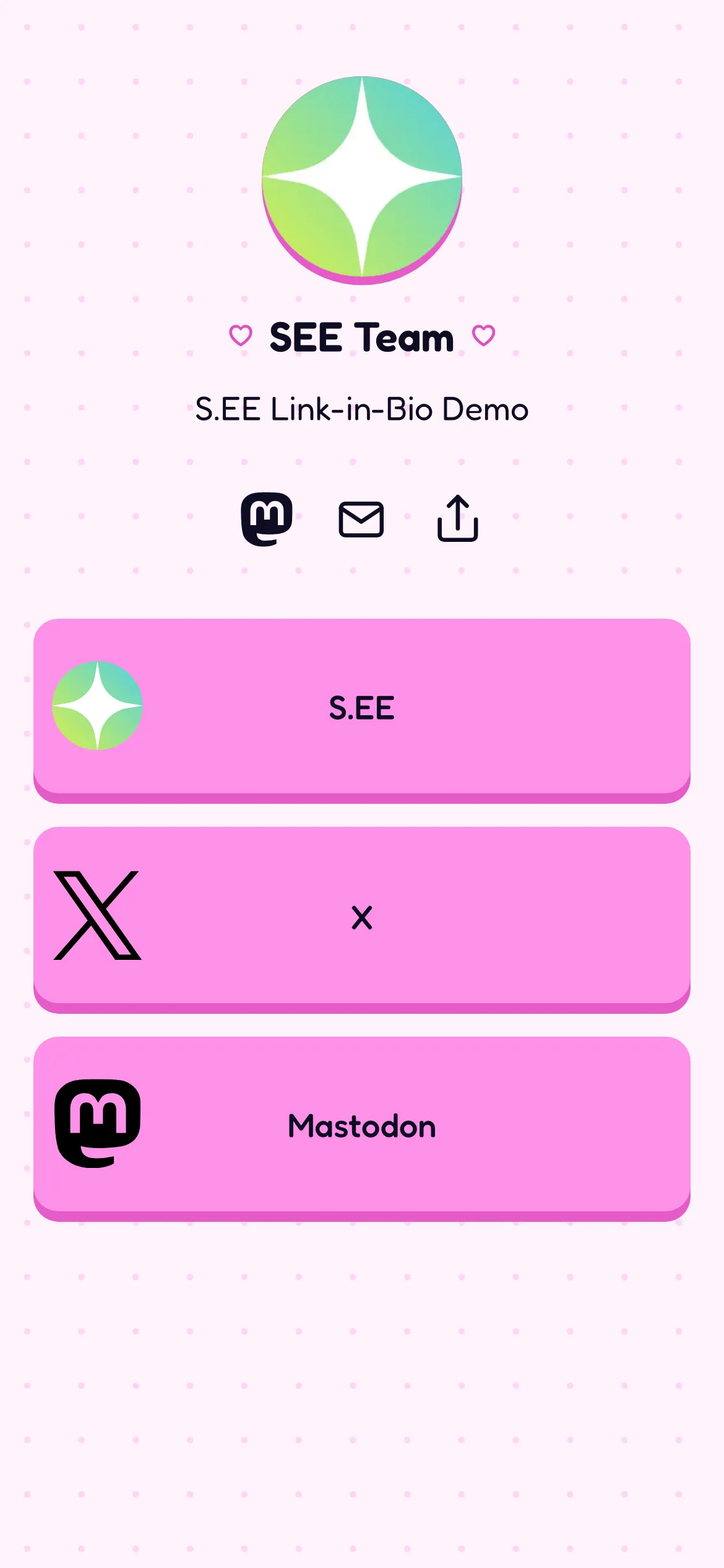 Candy Link in Bio theme