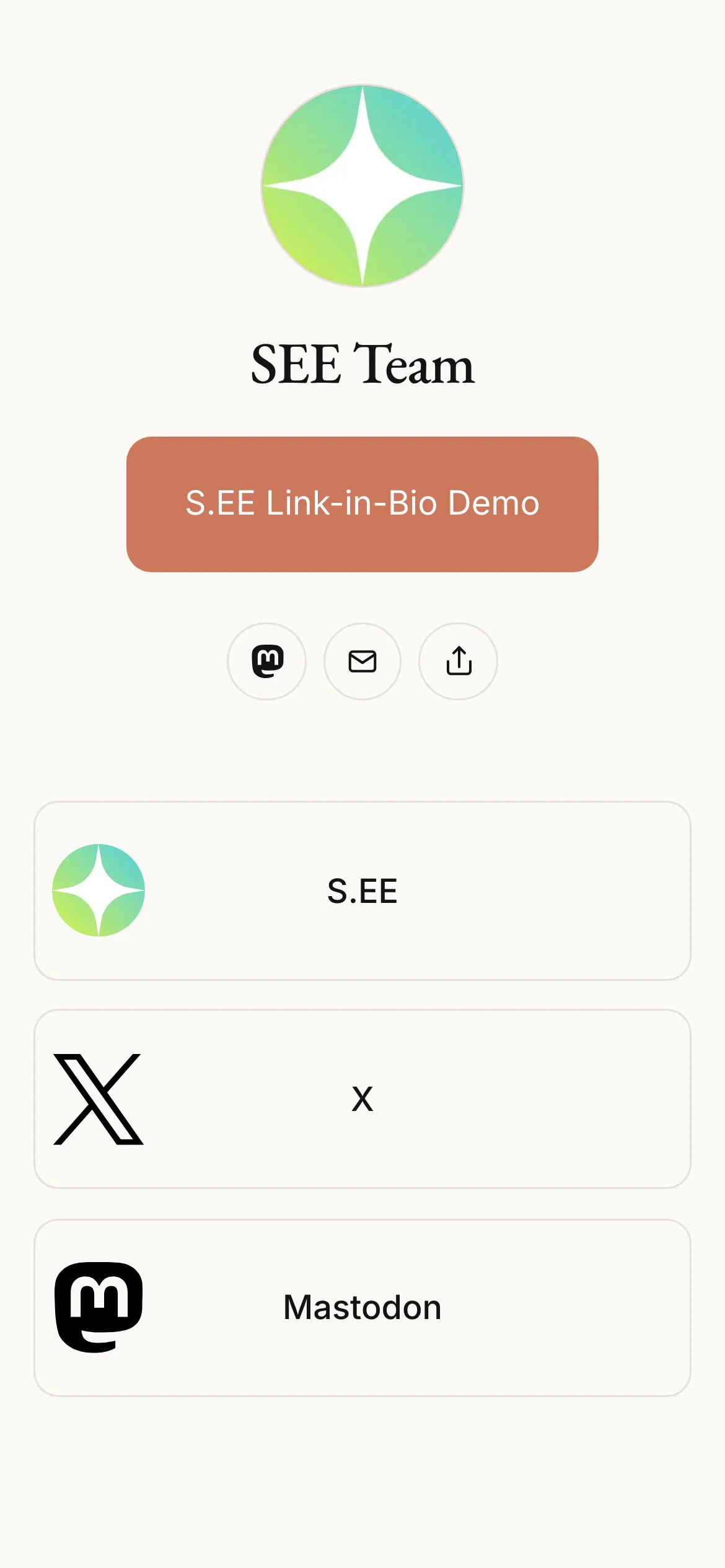 Coral Link in Bio theme