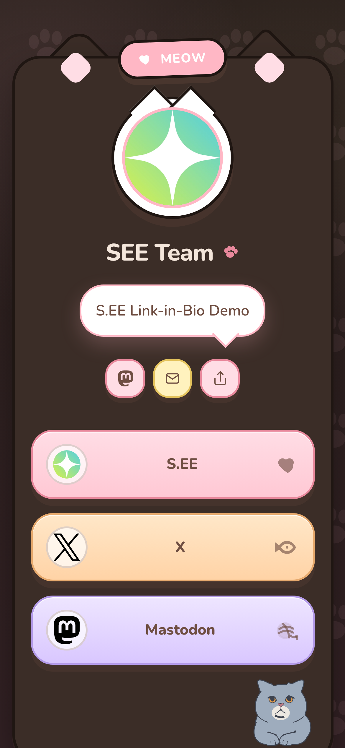 Neko Link in Bio theme