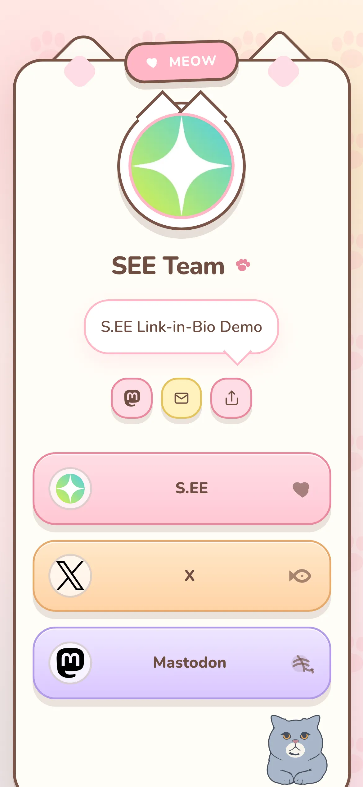 Neko Link in Bio list theme