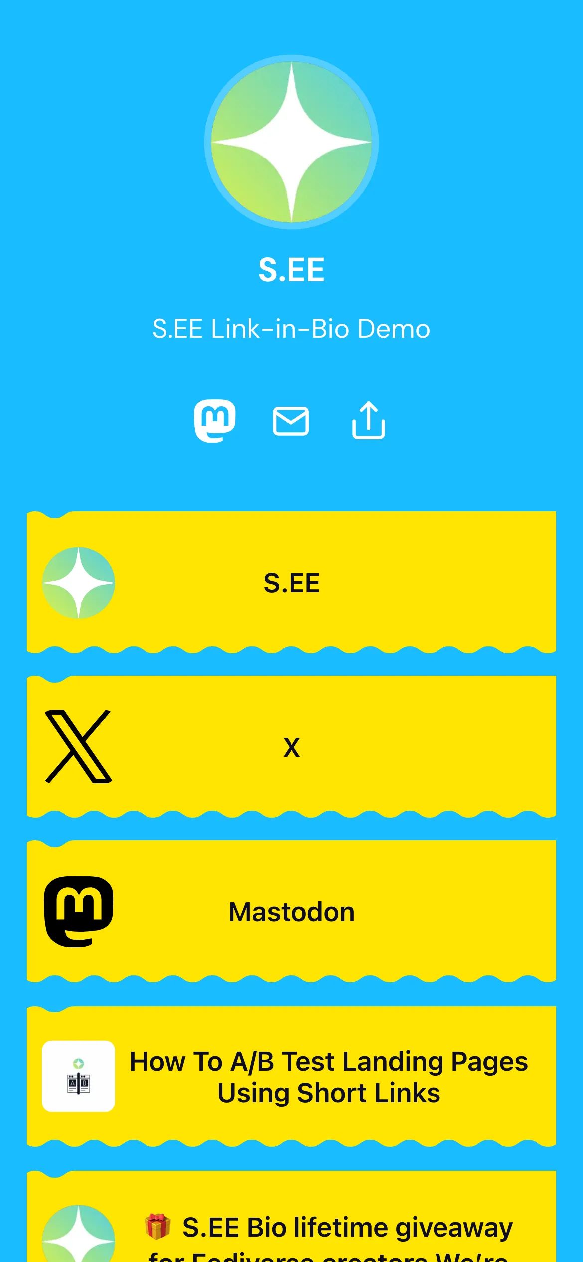 Pocket Link in Bio list theme
